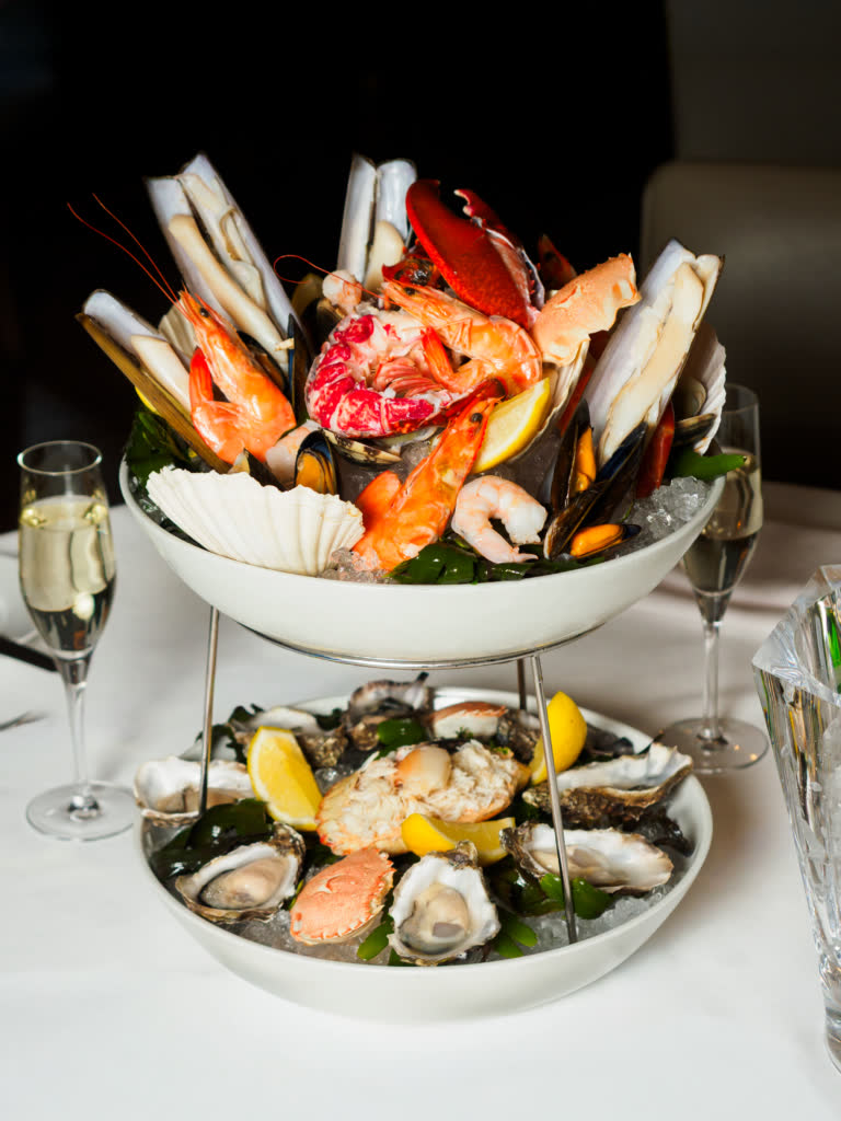 Seafood tower at 21 on the Quayside