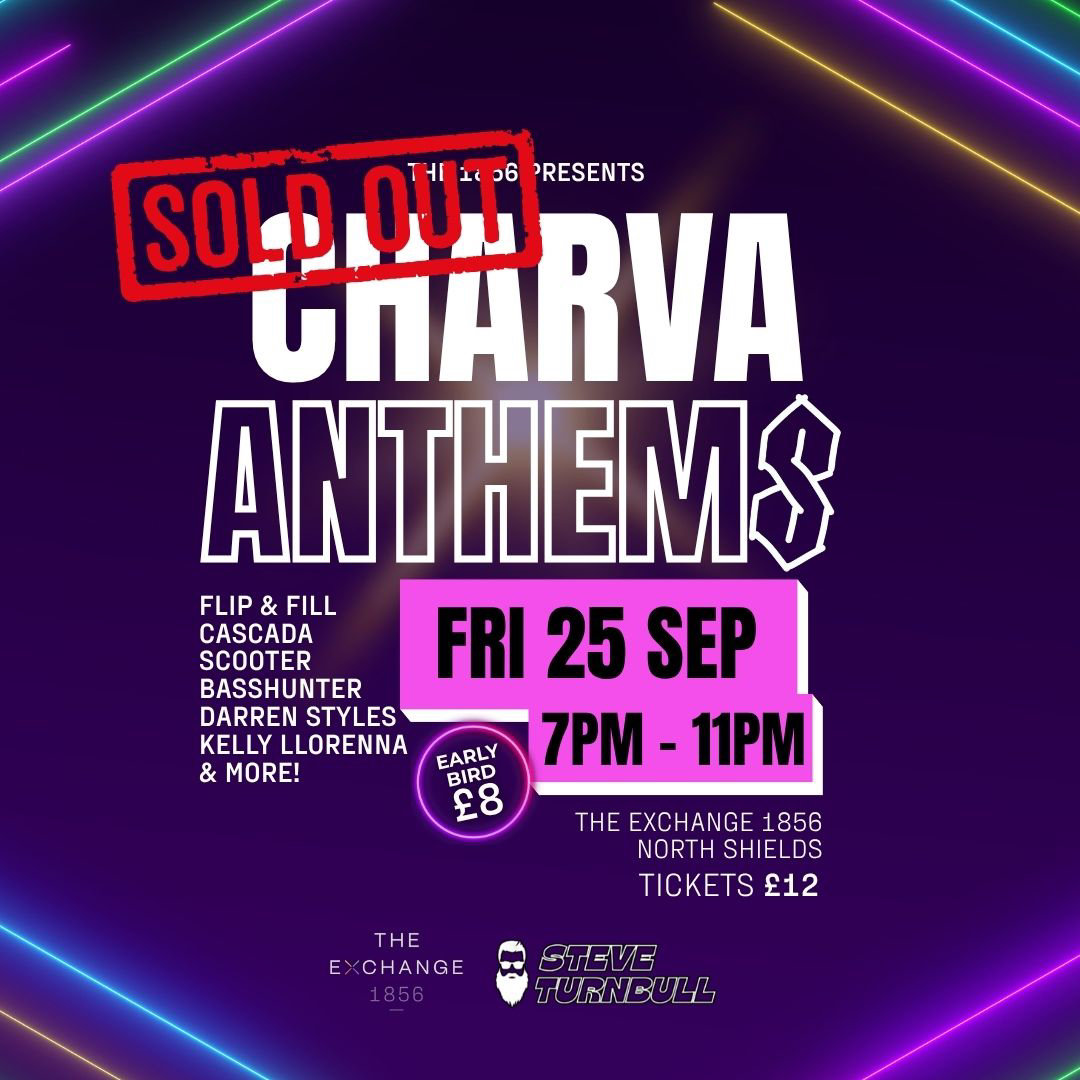 Charva Anthems flyer, The Exchange 1856