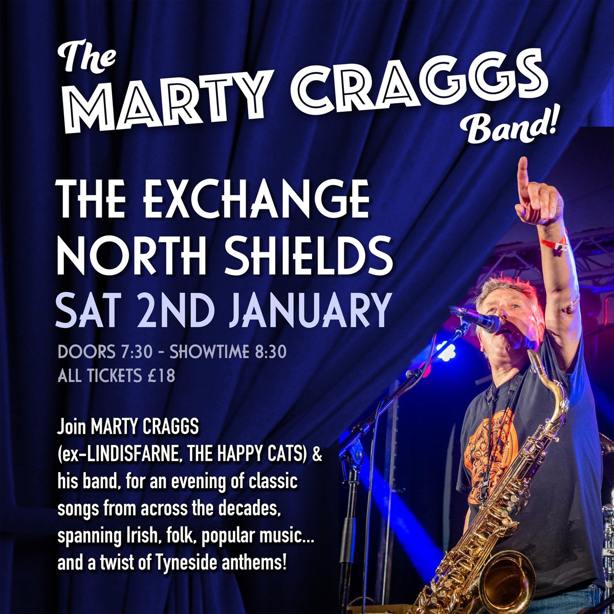 The Marty Craggs Band artwork, The Exchange 1856