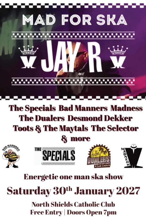 Jay R Mad for Ska poster, The Klurb