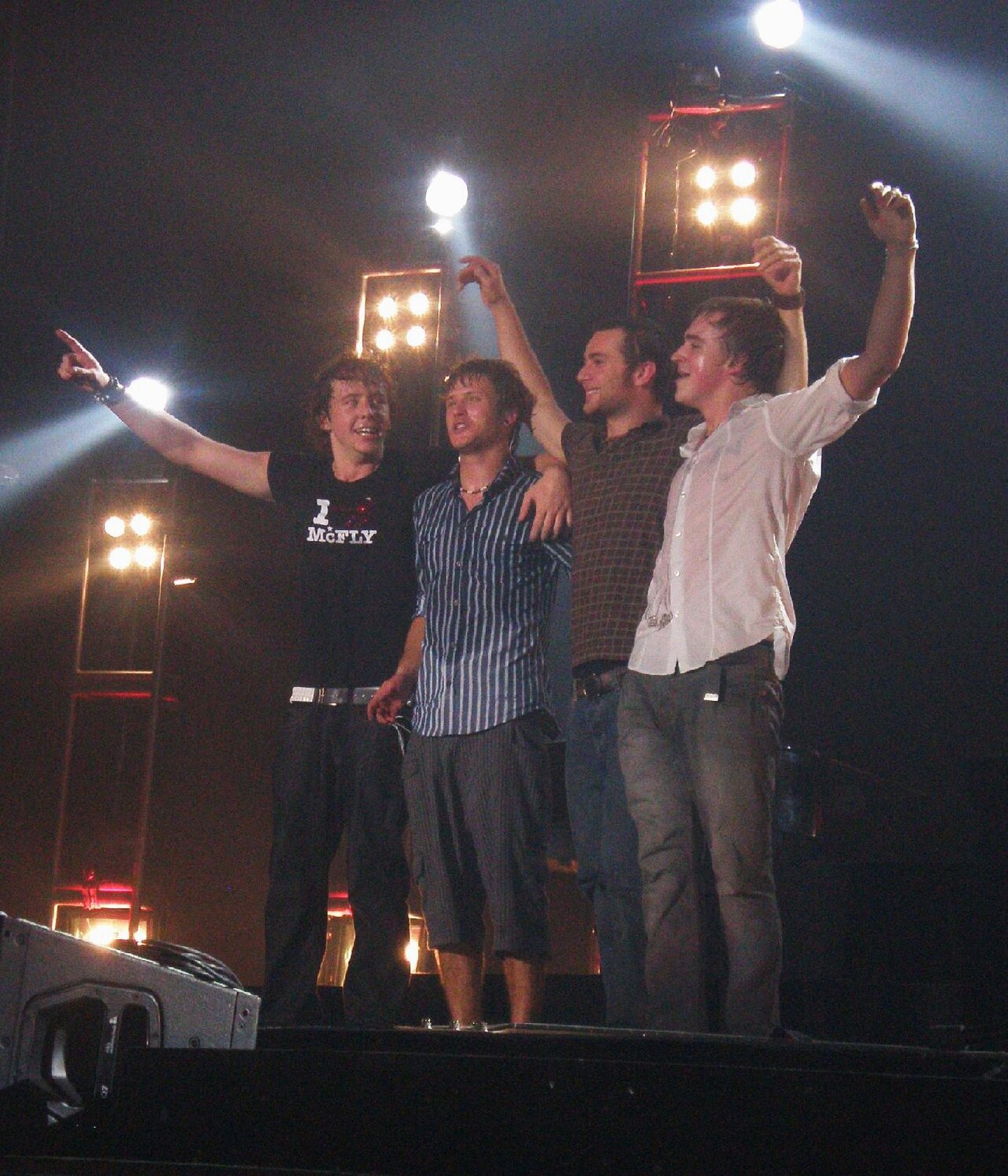 McFly on stage