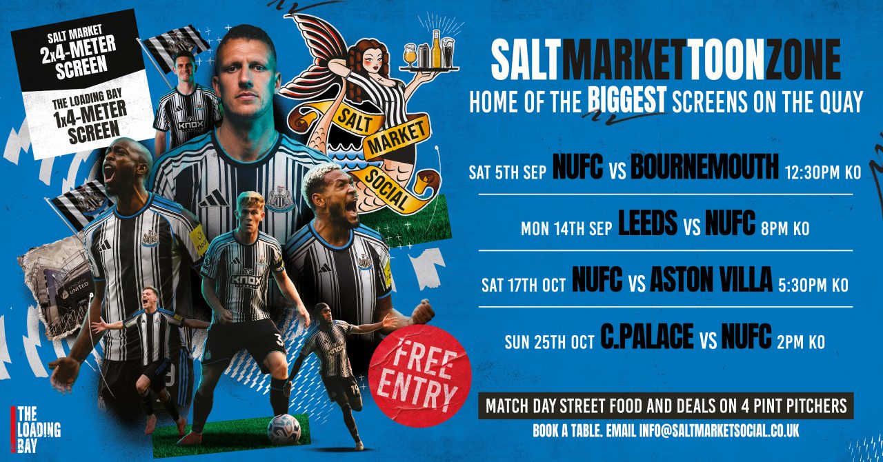 Newcastle United fixtures artwork, Salt Market Social