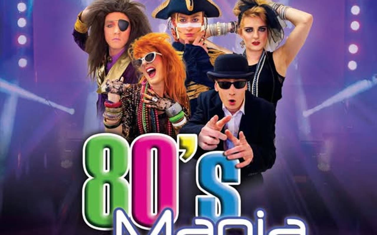 80s Mania artwork, PLAYHOUSE Whitley Bay