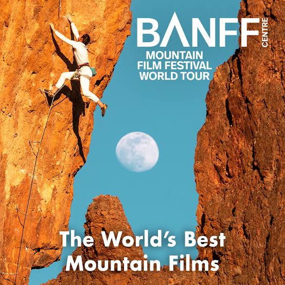BANFF Mountain Film Festival Red Film Programme artwork, PLAYHOUSE Whitley Bay