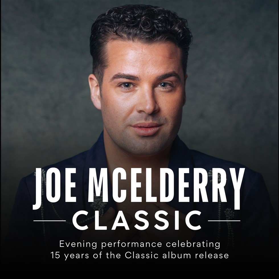 Joe McElderry Classic 2026 flyer, PLAYHOUSE Whitley Bay