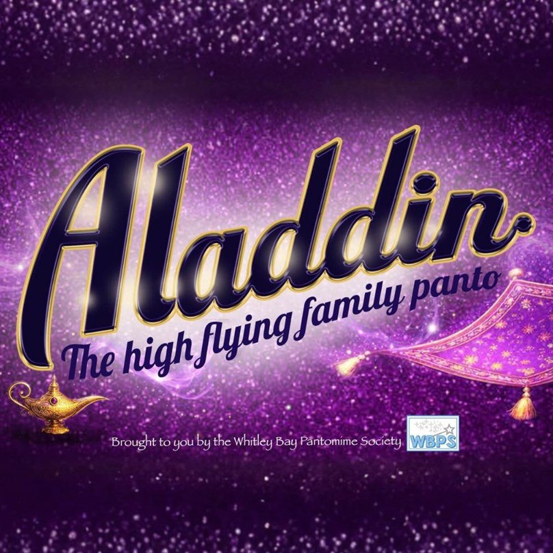 WBPS Presents Aladdin artwork, PLAYHOUSE Whitley Bay