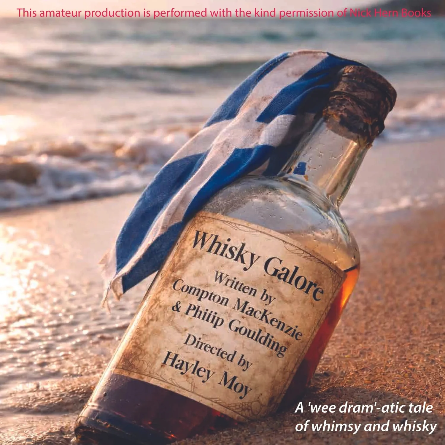 Whisky Galore production artwork, Tynemouth Priory Theatre